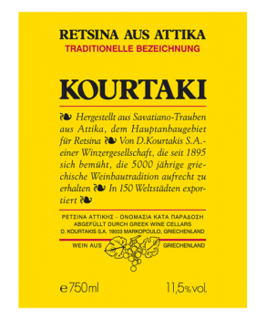 Kourtaki Retsina - 750ml