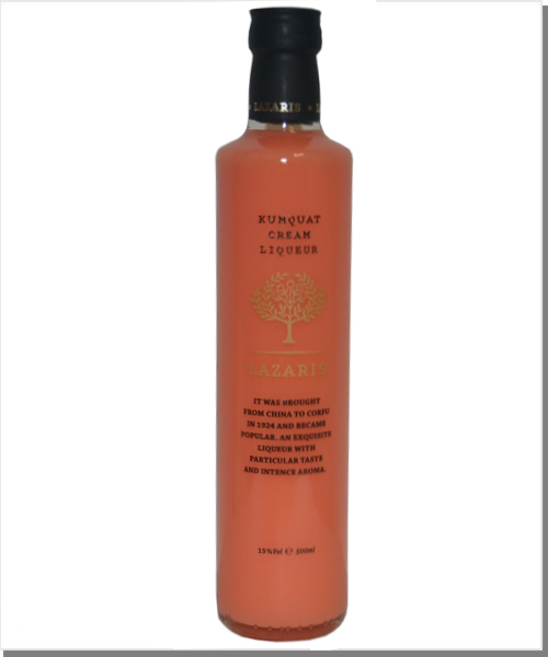 Kumquat Creme Likör Lazaris - 500ml - 15% vol.