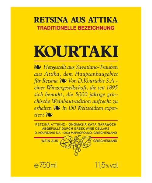 Kourtaki Retsina - 750ml